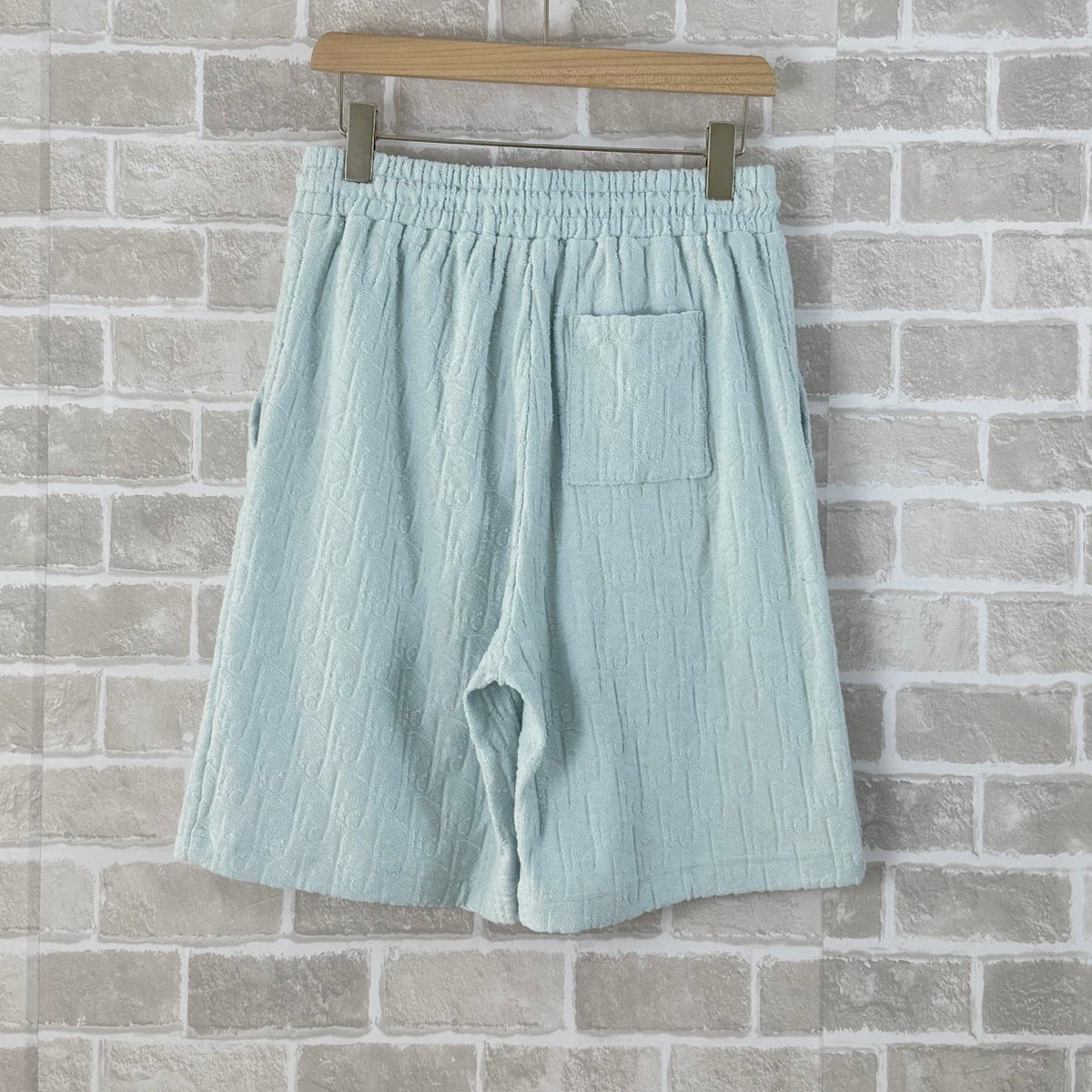 Blue Terry Textured Drawstring - Men's