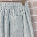 Blue Terry Textured Drawstring - Men's