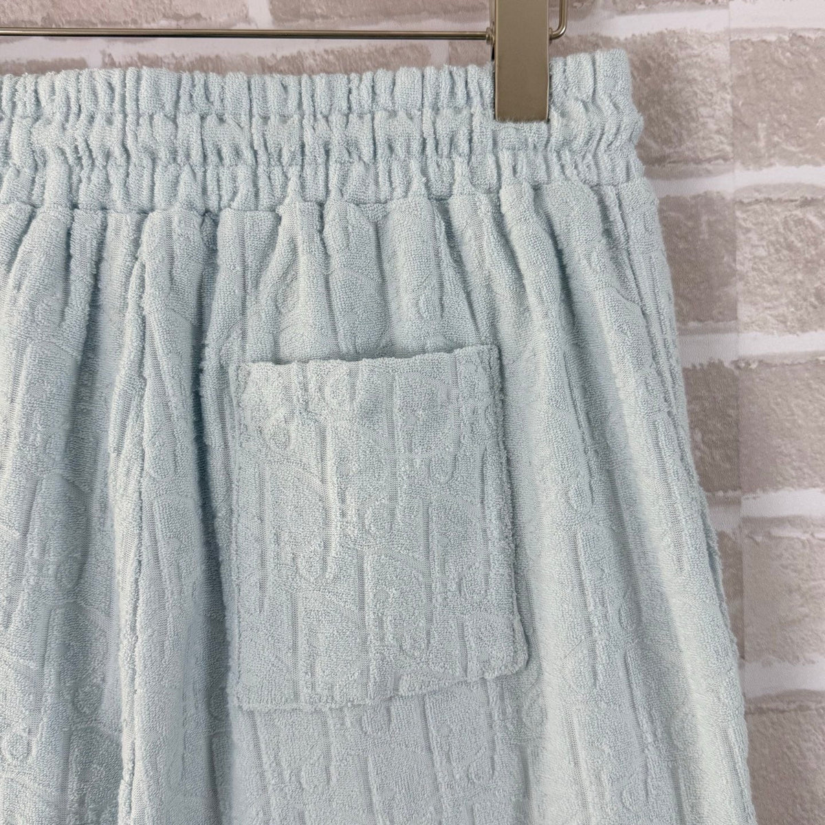 Blue Terry Textured Drawstring - Men's