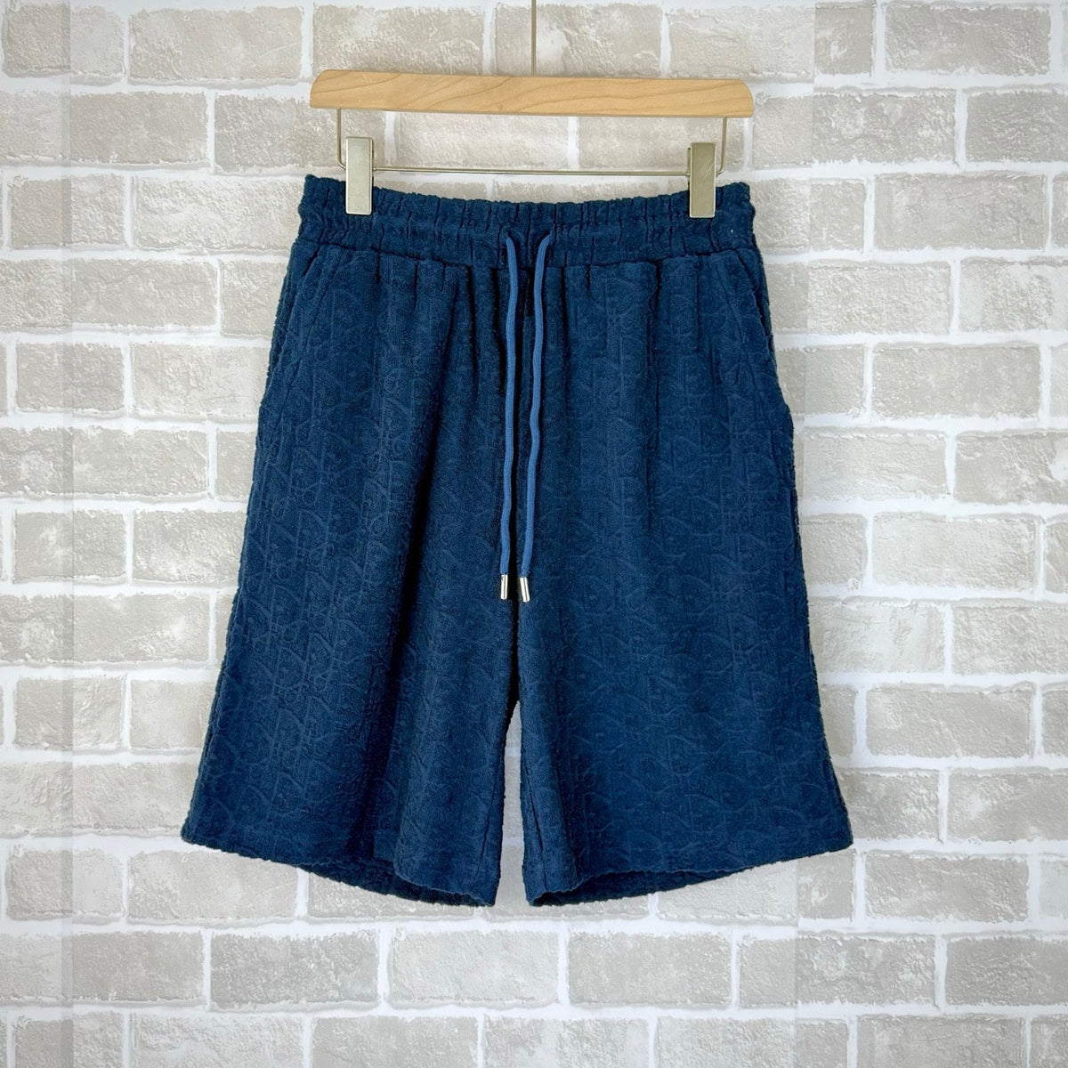 Blue Terry Textured Drawstring - Men's
