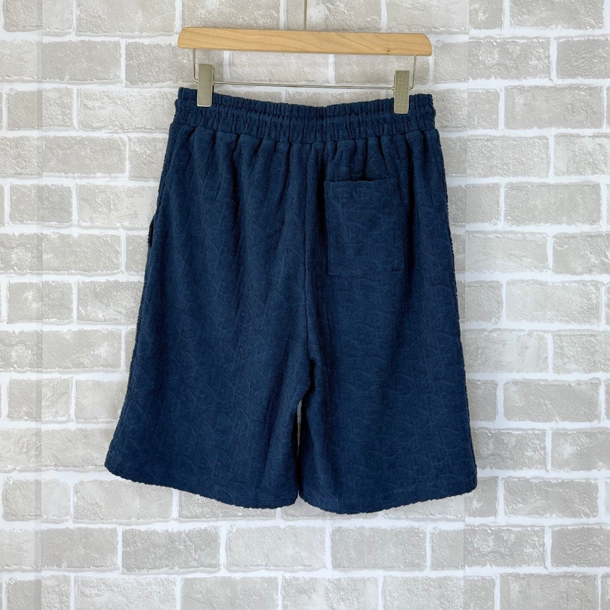 Blue Terry Textured Drawstring - Men's