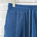 Blue Terry Textured Drawstring - Men's