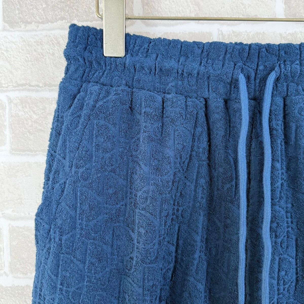 Blue Terry Textured Drawstring - Men's