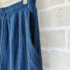 Blue Terry Textured Drawstring - Men's