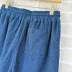 Blue Terry Textured Drawstring - Men's