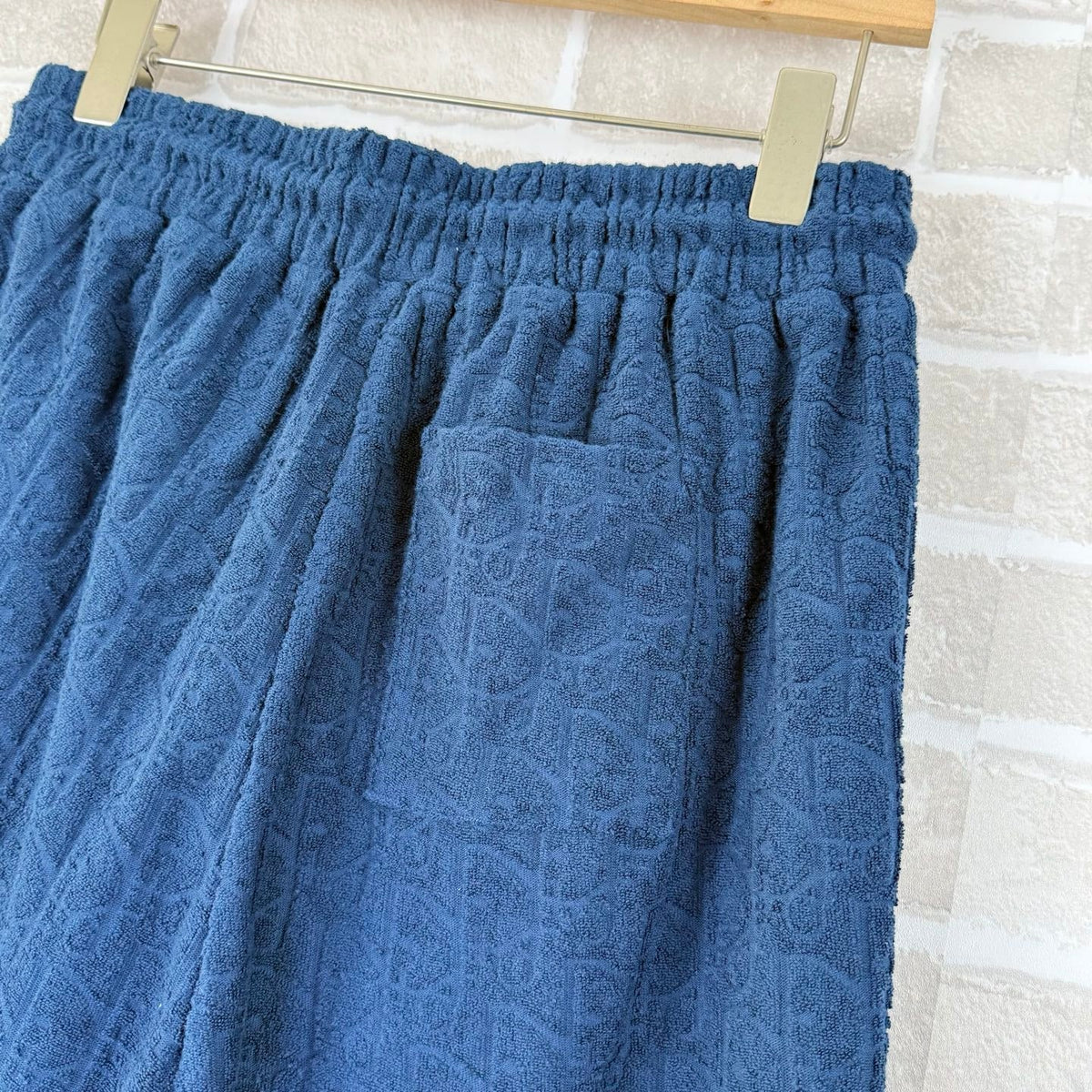 Blue Terry Textured Drawstring - Men's