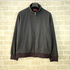 Olive Jacquard Monogram Bomber - Men's