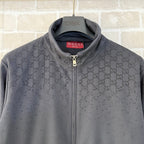 Olive Jacquard Monogram Bomber - Men's
