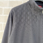 Olive Jacquard Monogram Bomber - Men's