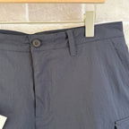 Grey Nylon Plain Cargo - Men's