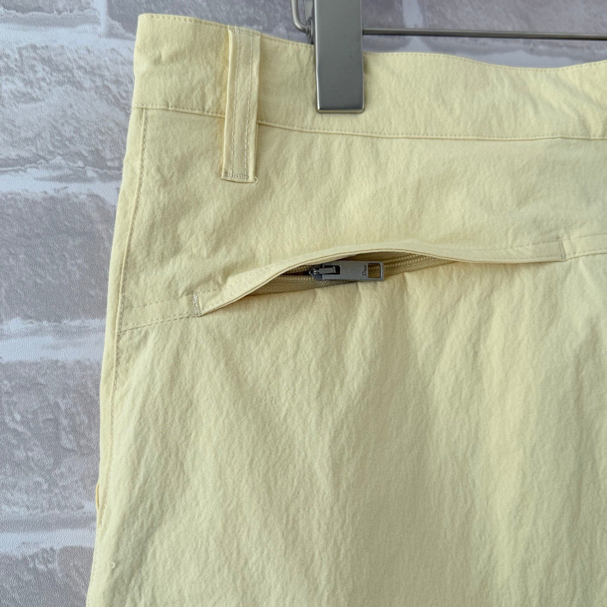 Grey Nylon Plain Cargo - Men's