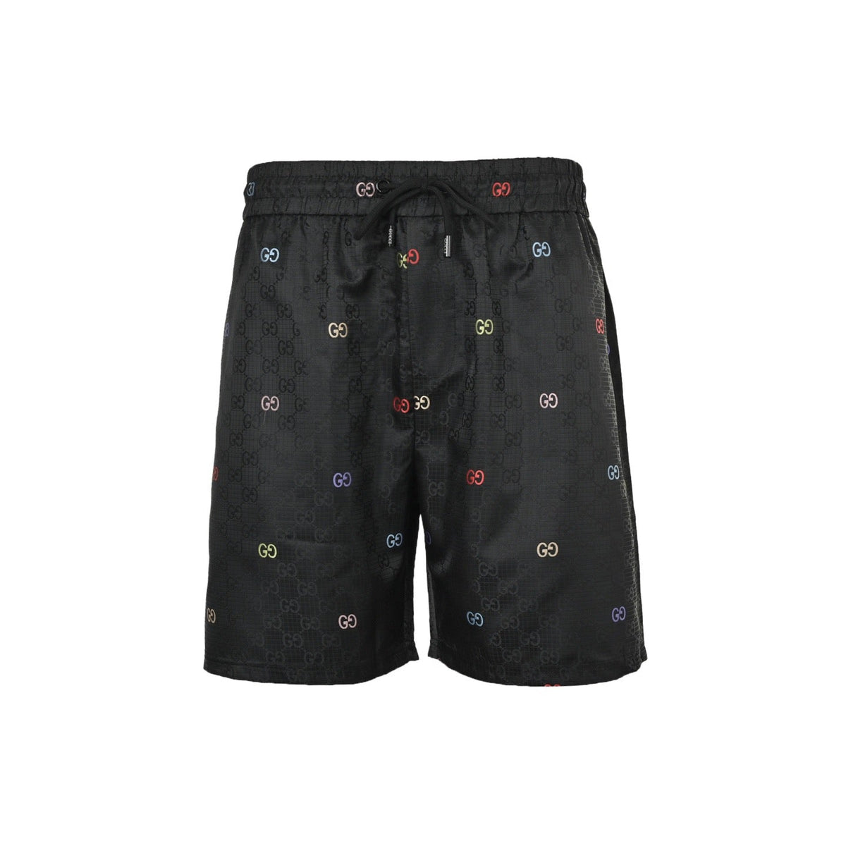 Black Nylon Monogram Print Swim - Men's