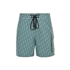 Blue Nylon Monogram Swim - Men's