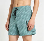 Blue Nylon Monogram Swim - Men's