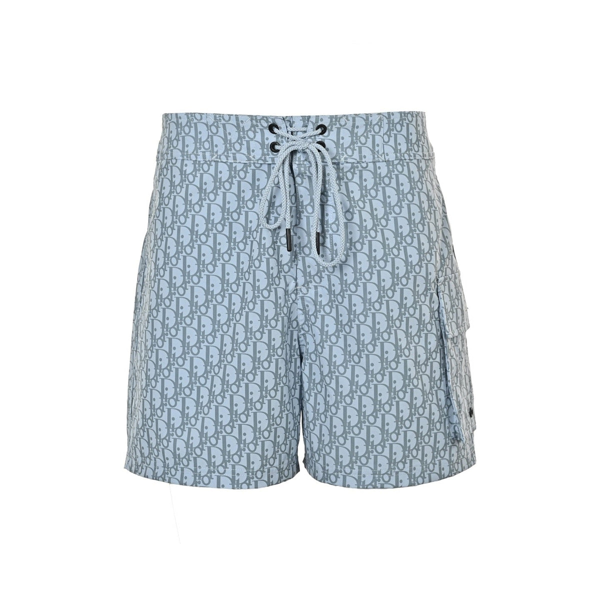 Blue Nylon Monogram Swim - Men's