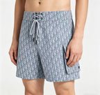 Blue Nylon Monogram Swim - Men's