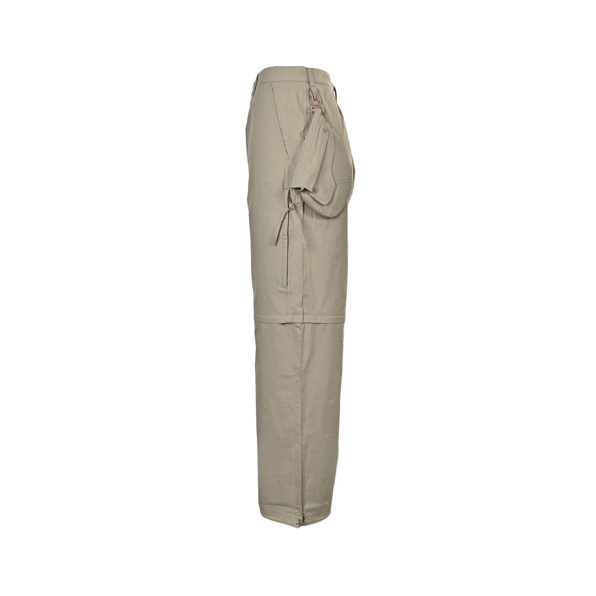 Beige Cotton Plain Cargo - Men's