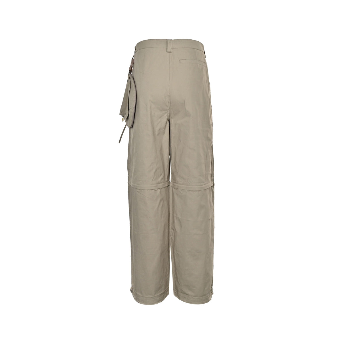 Beige Cotton Plain Cargo - Men's