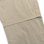 Beige Cotton Plain Cargo - Men's