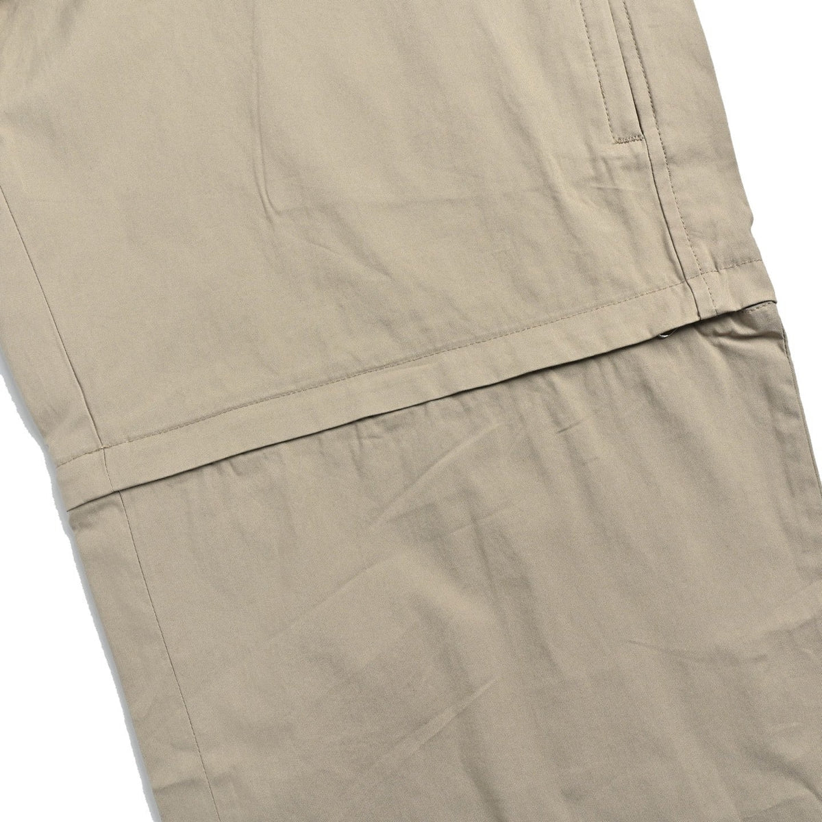 Beige Cotton Plain Cargo - Men's