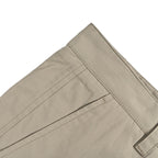 Beige Cotton Plain Cargo - Men's