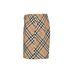Beige Cotton Check Drawstring - Men's