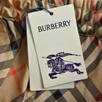 Beige Cotton Check Drawstring - Men's
