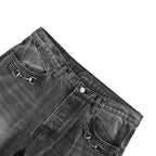 Grey Denim Faded Slim - Men's