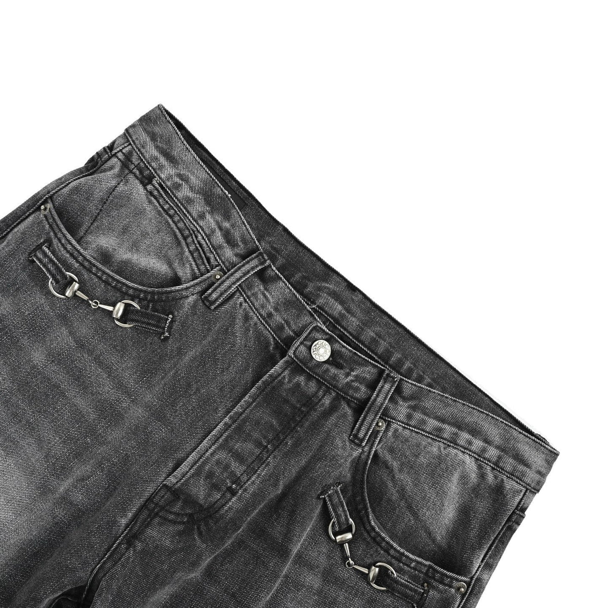 Grey Denim Faded Slim - Men's