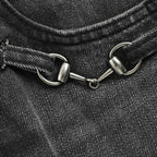 Grey Denim Faded Slim - Men's