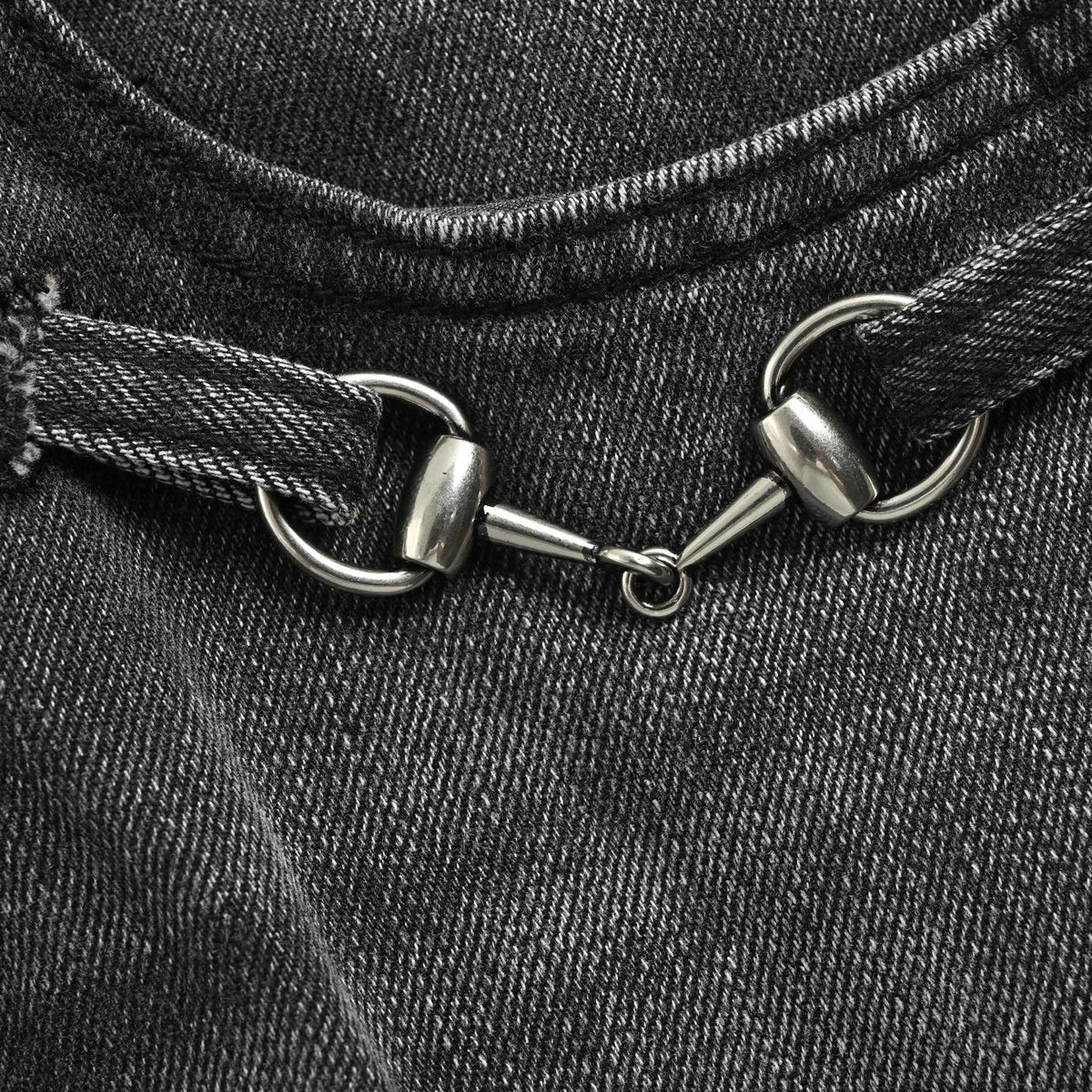 Grey Denim Faded Slim - Men's