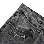 Grey Denim Faded Slim - Men's