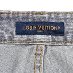 Grey Denim Washed Wide-Leg - Men's