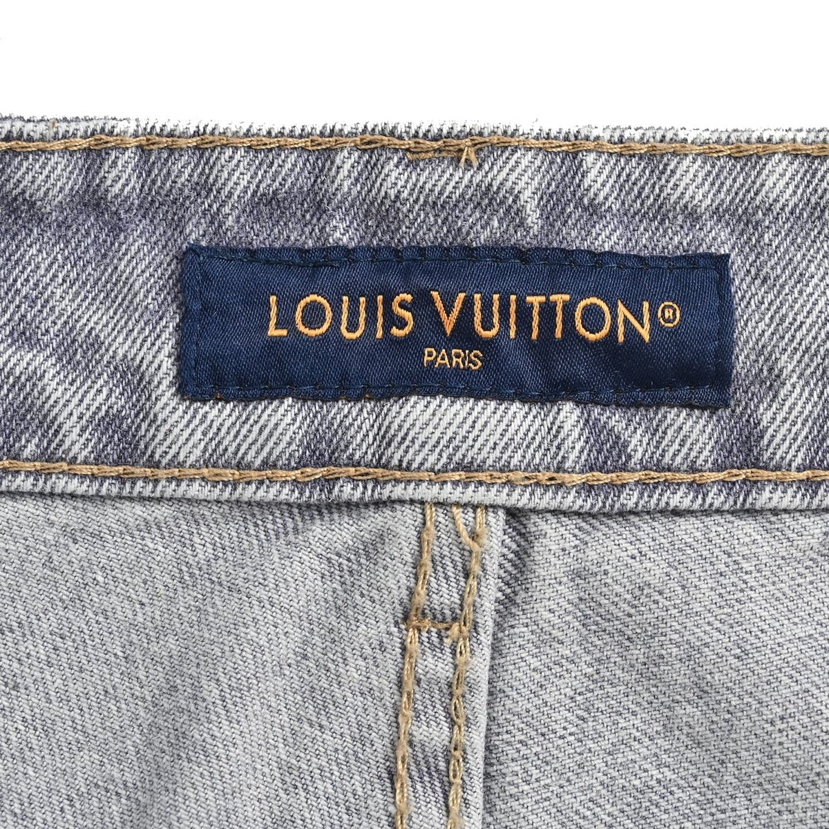 Grey Denim Washed Wide-Leg - Men's