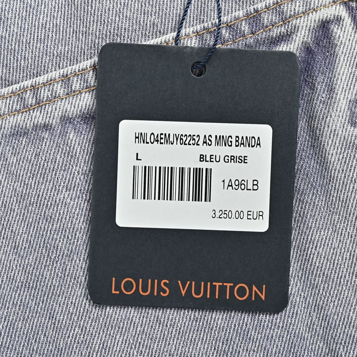 Grey Denim Washed Wide-Leg - Men's