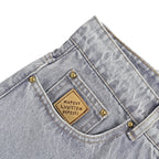 Grey Denim Washed Wide-Leg - Men's