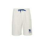 Cream Cotton Crest Drawstring - Men's