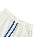 Cream Cotton Crest Drawstring - Men's