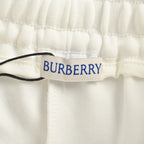 Cream Cotton Crest Drawstring - Men's