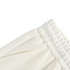 Cream Cotton Crest Drawstring - Men's