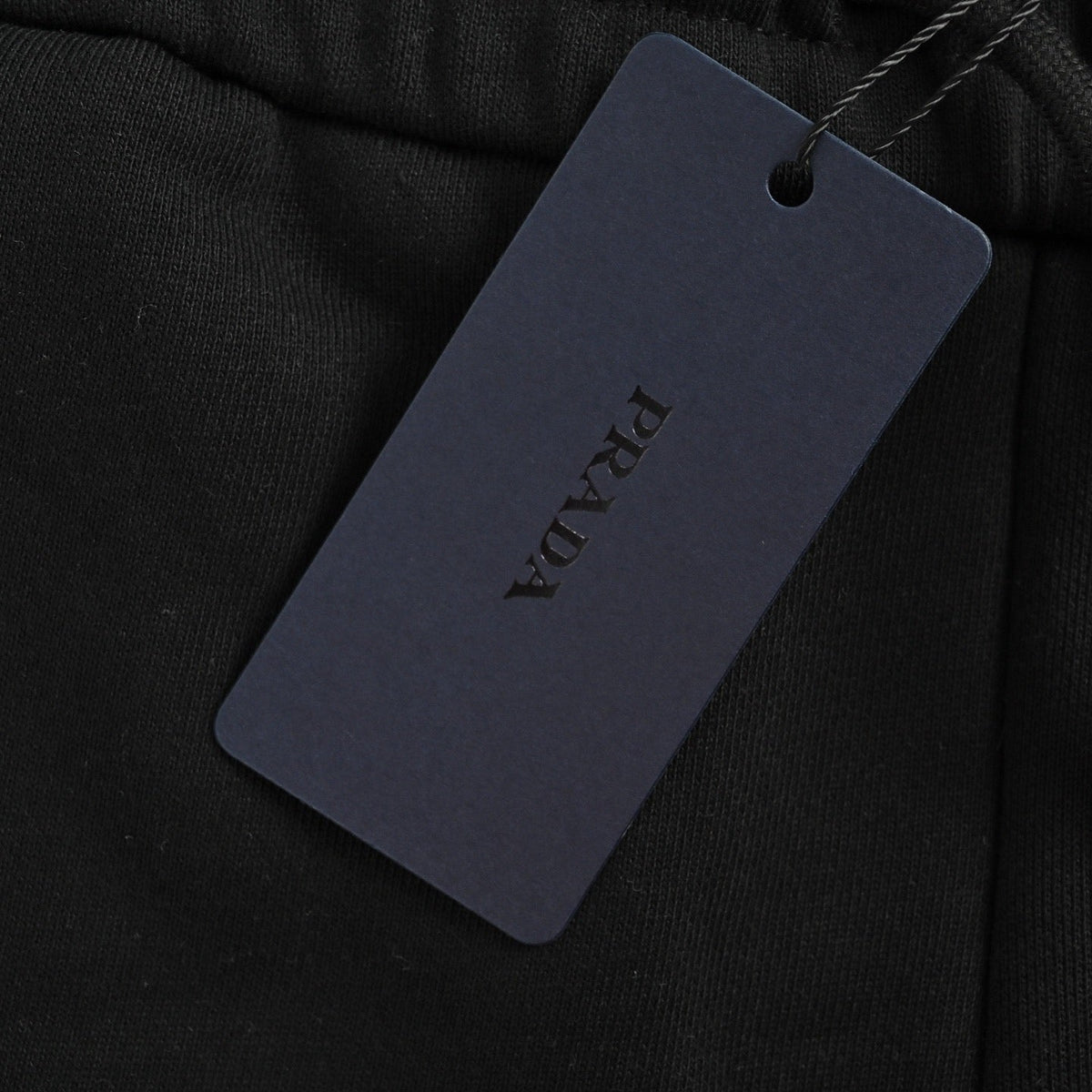 Black Jersey Plain Drawstring - Men's