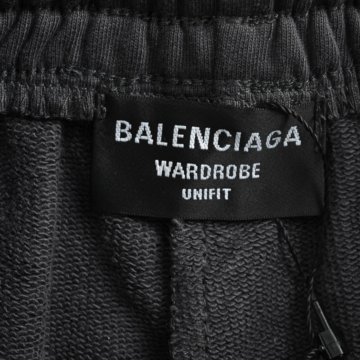 Black Jersey Tab Drawstring - Men's