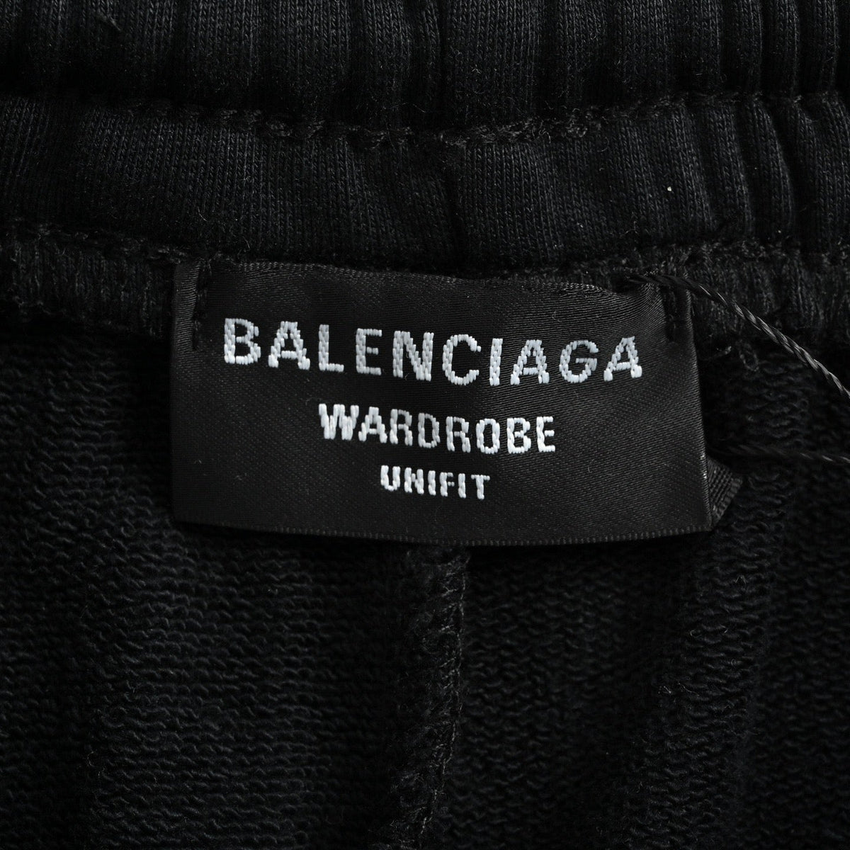 Black Jersey Tab Drawstring - Men's