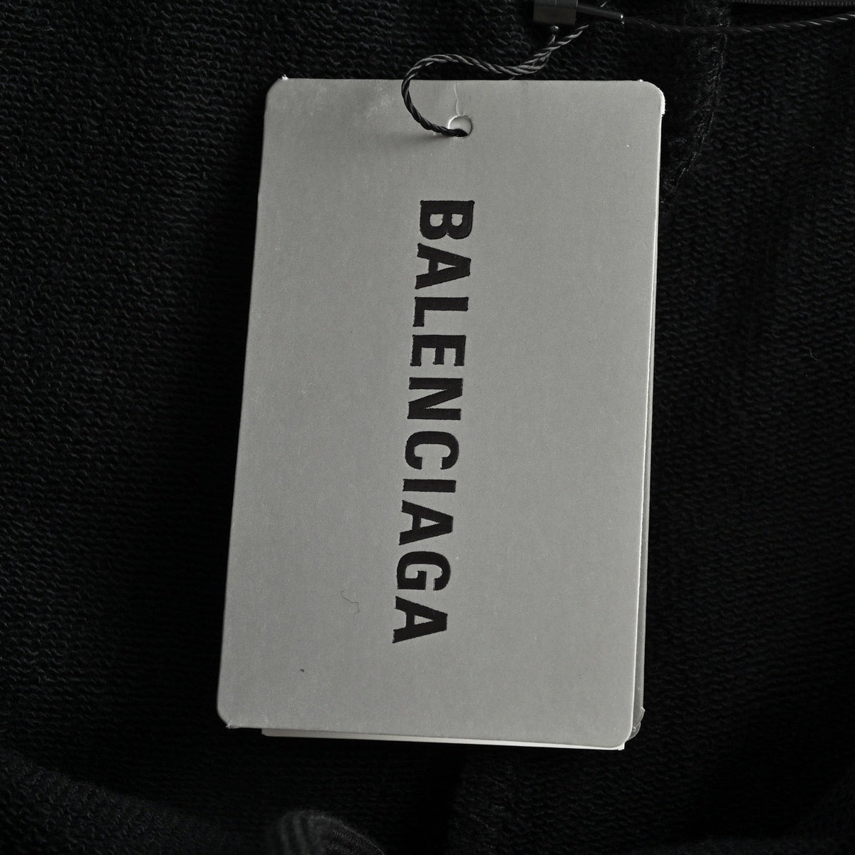 Black Jersey Tab Drawstring - Men's