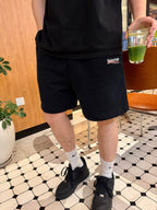 Black Jersey Tab Drawstring - Men's