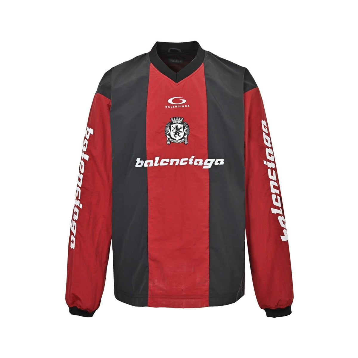 Red Nylon Panelled Track - Men's