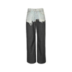 Blue Denim Two-Tone Straight - Men's
