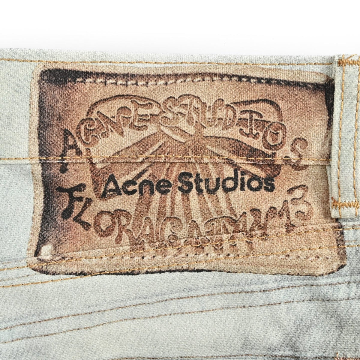 Blue Denim Two-Tone Straight - Men's