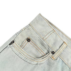 Blue Denim Two-Tone Straight - Men's