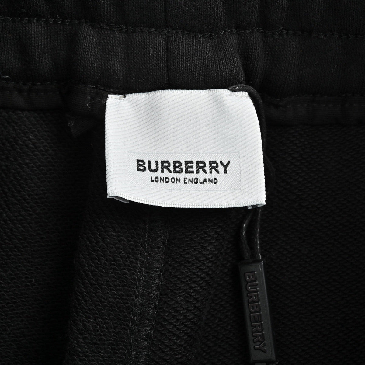 Black Jersey Contrast Stripe Drawstring - Men's